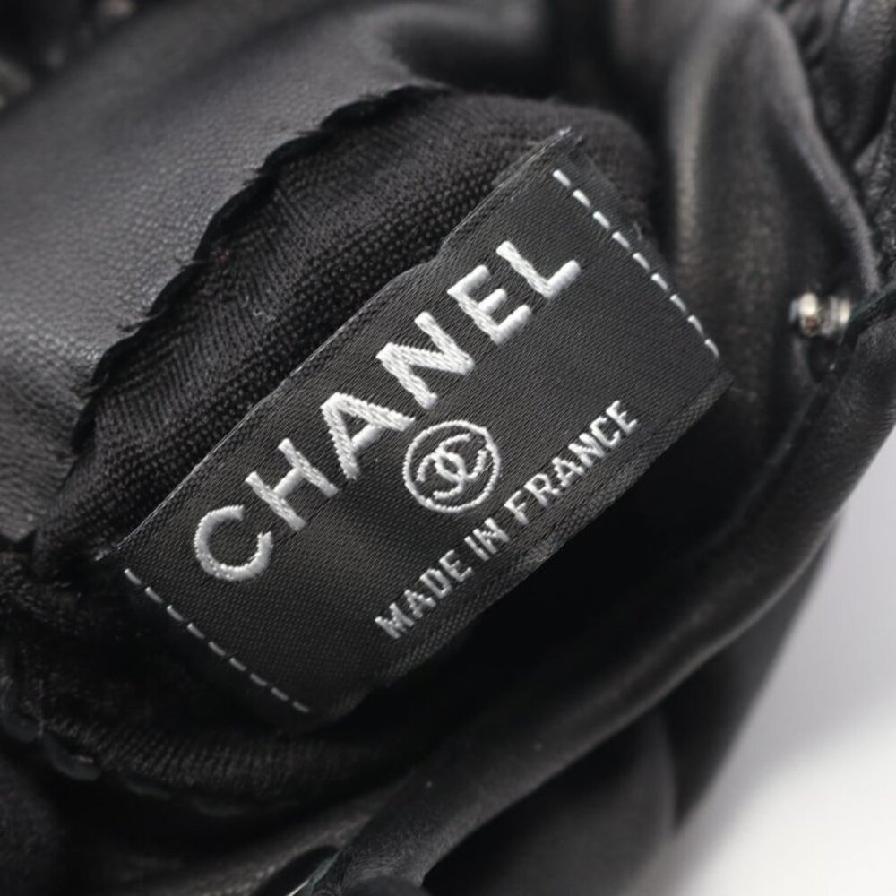 Chanel Gloves CC Logo Black Lambskin - Picture 3 of 5